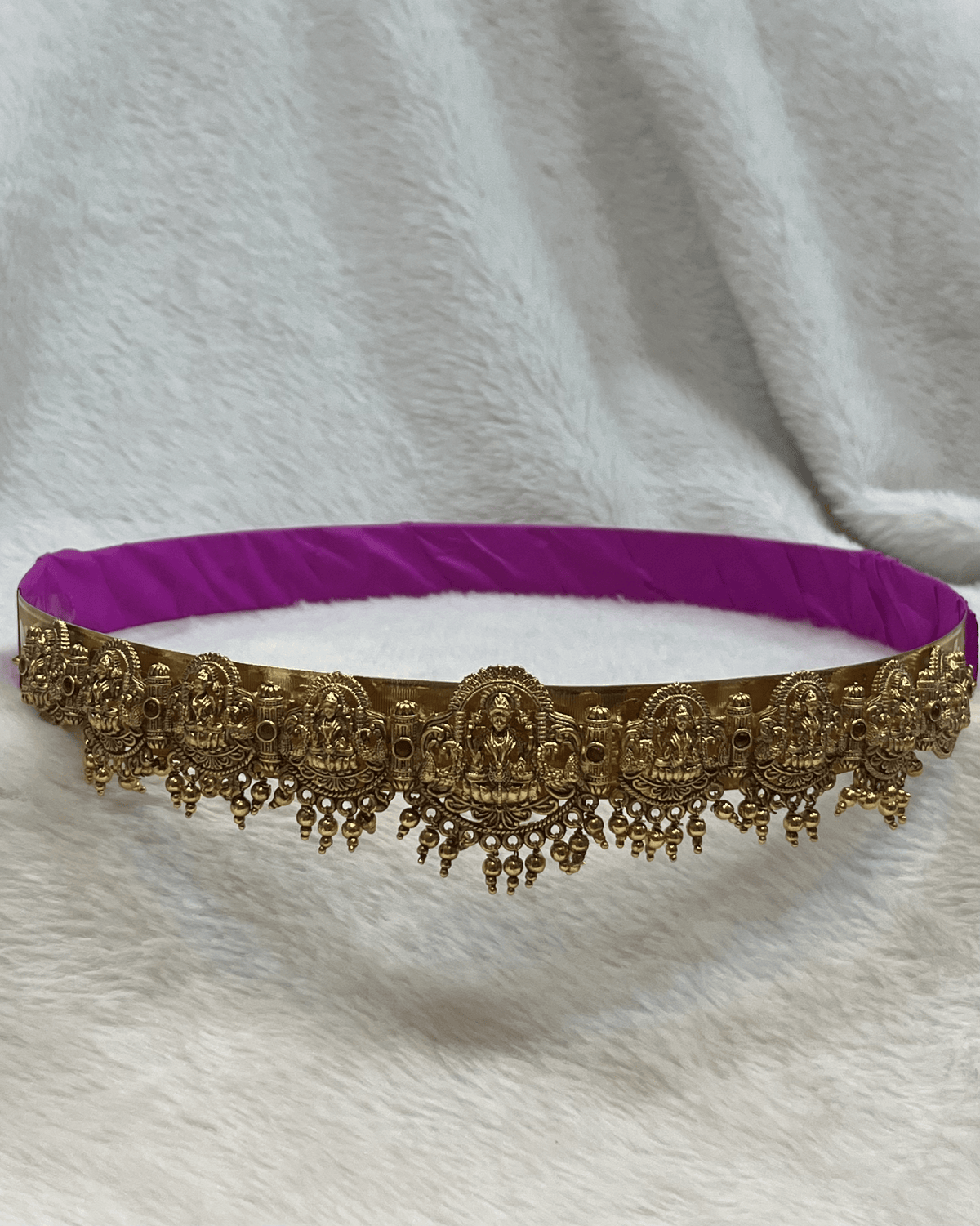 Adult-Ashta Lakshmi Cascading Temple Hip Belt