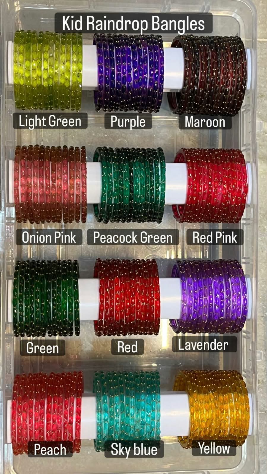 Kids Raindrop Bangles