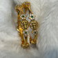 Traditional Kids CZ & Emerald Bangle