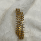 Twin-Radiance Kids White CZ Openwork Bangle