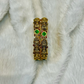 Kids Antique Lakshmi & Emerald-Tone Bangles