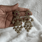 Ruby Pink CZ Tiered Jhumka