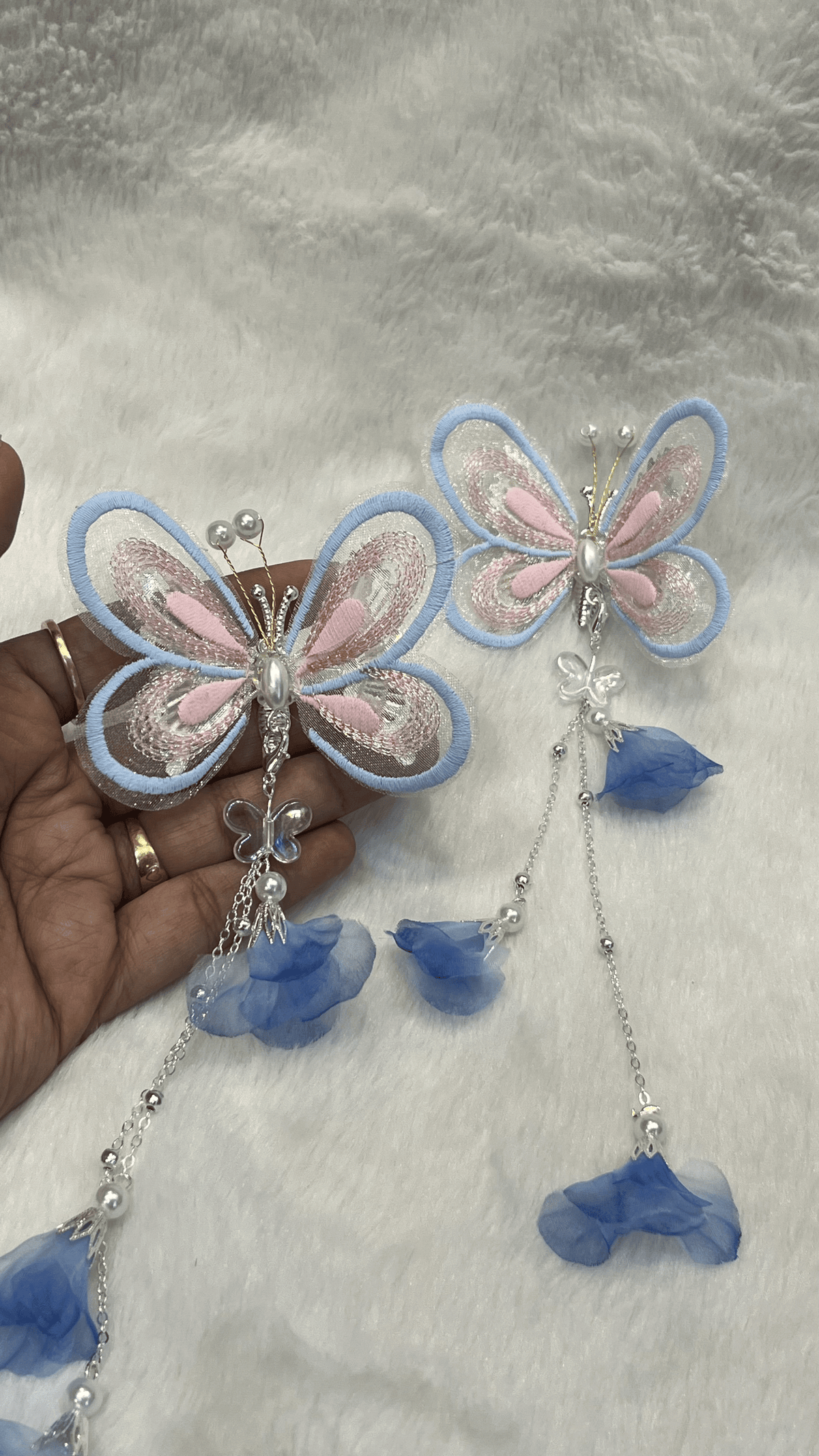 Butterfly Alligator clip-Mom & Daughter