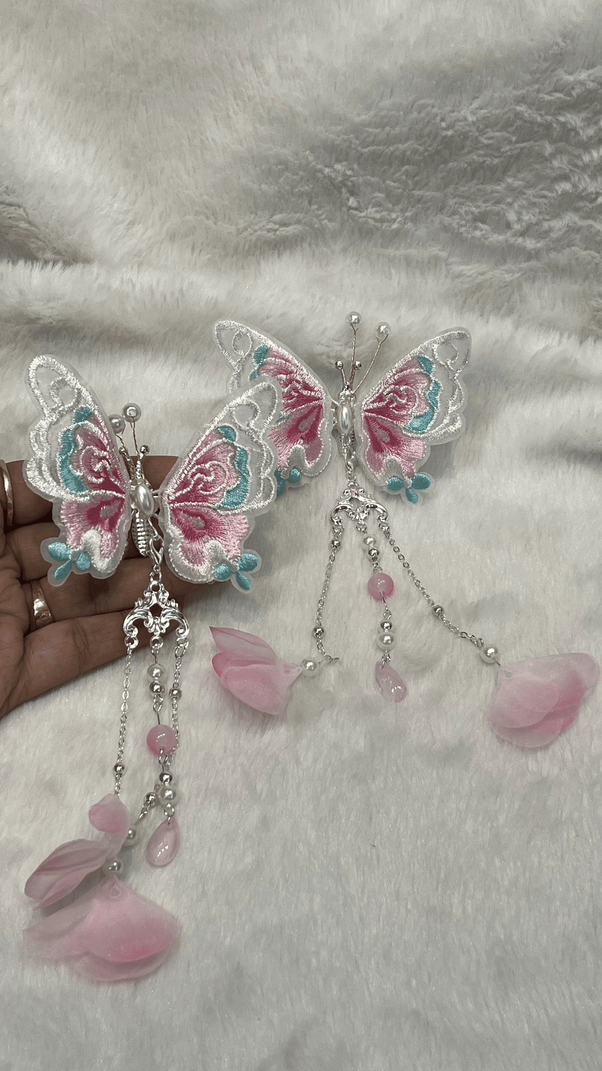 Butterfly Alligator clip-Mom & Daughter