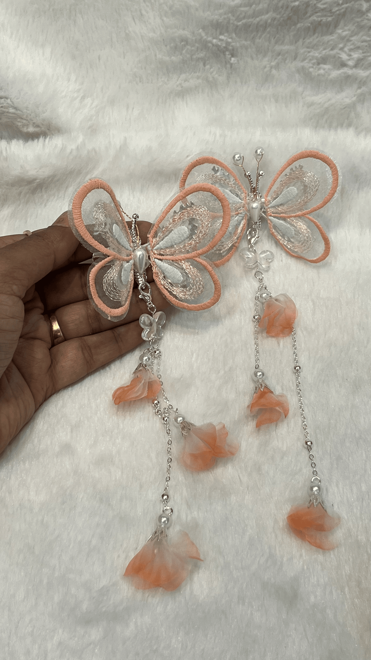 Butterfly Alligator clip-Mom & Daughter