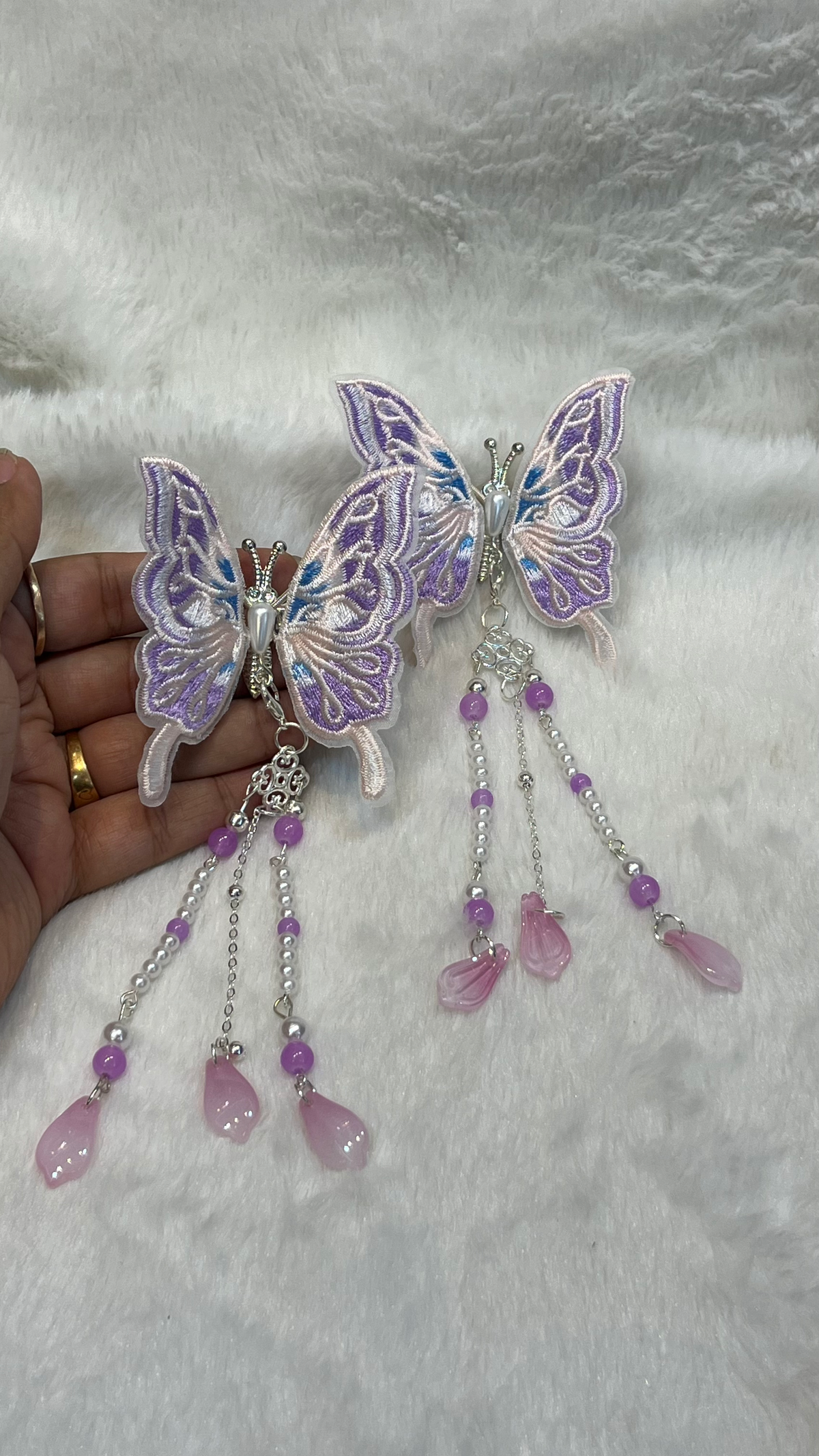 Butterfly Alligator clip-Mom & Daughter