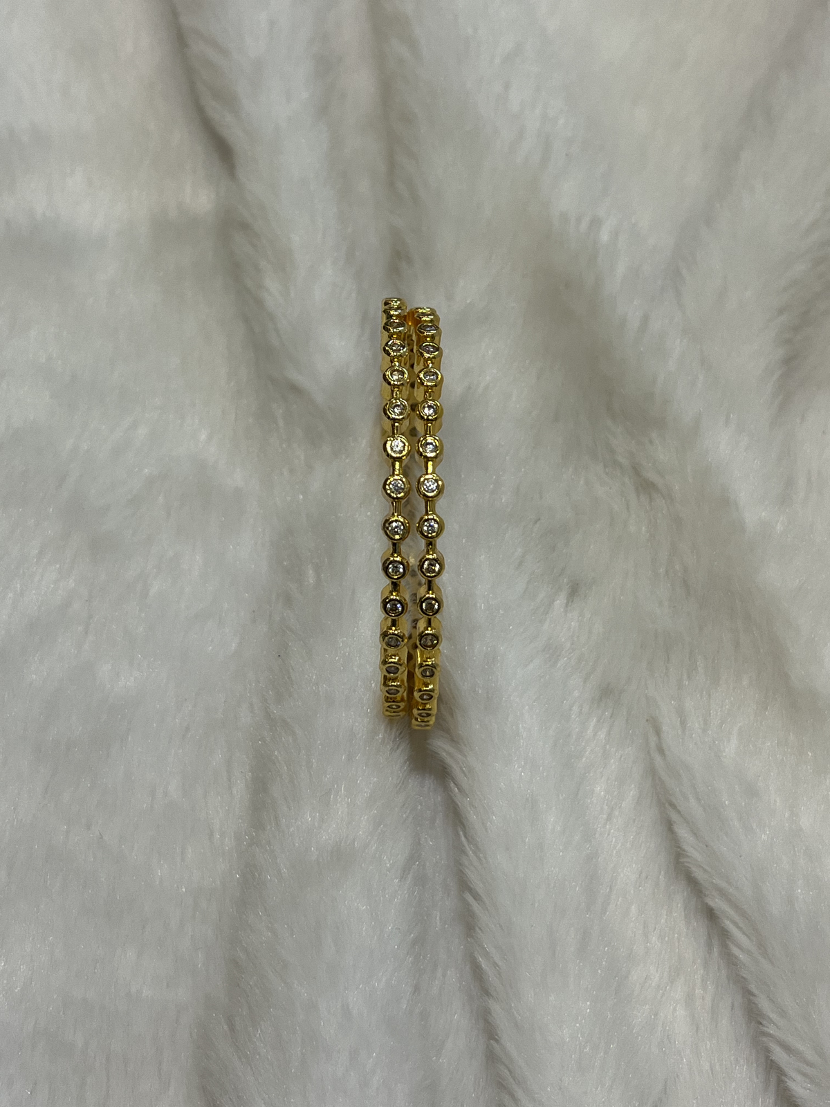 Dainty Bezel Solitaire Bangles