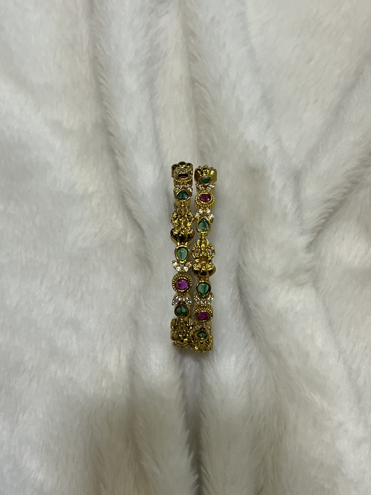 Kemp Nakshi Lakshmi Deity Bangles