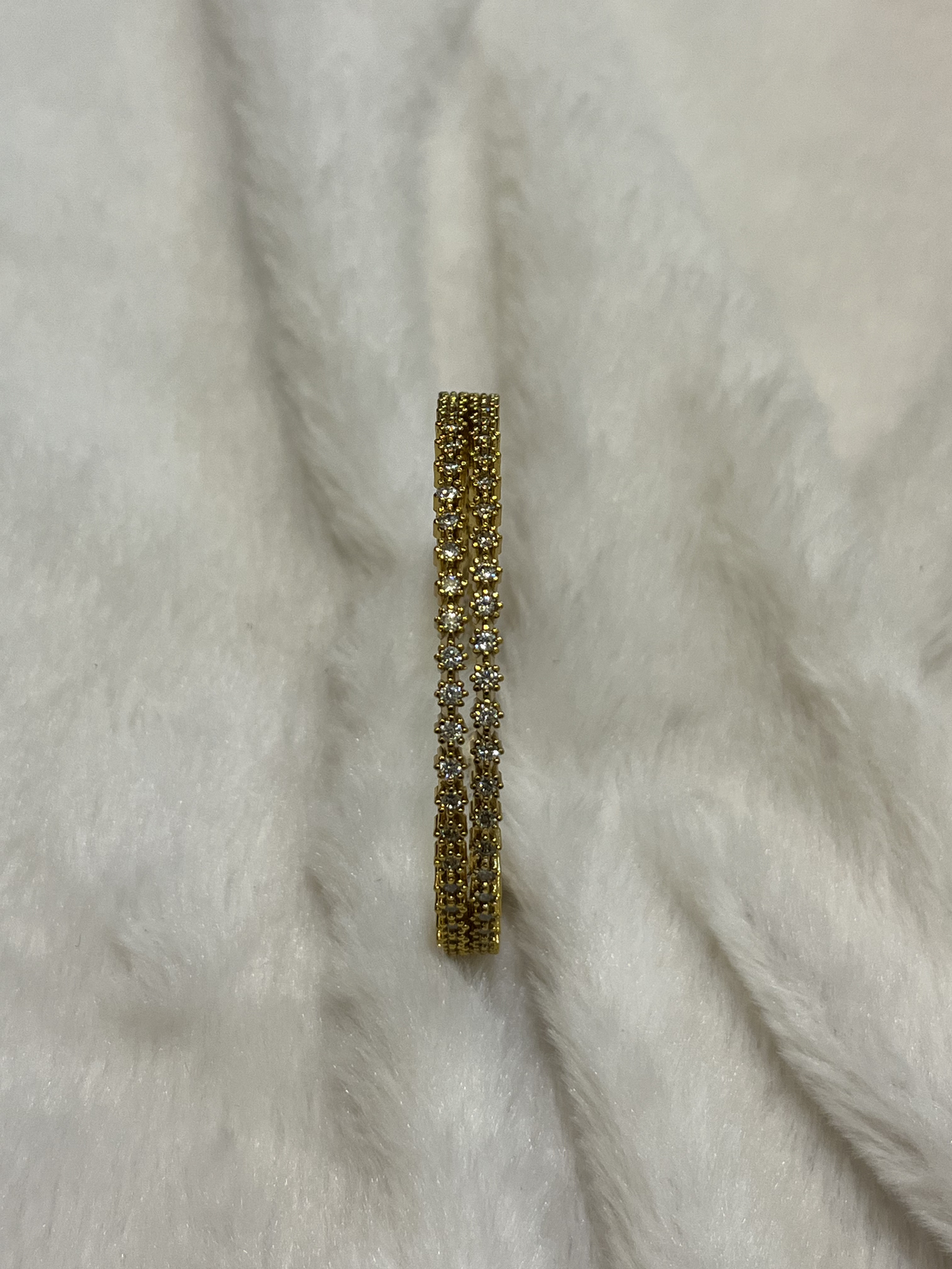 Daisy Bloom Diamond-Look Bangles