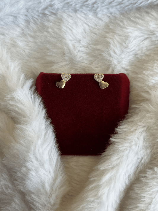 Twin Heart Cascade Studs