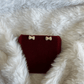 Dainty Crystal Bow Studs