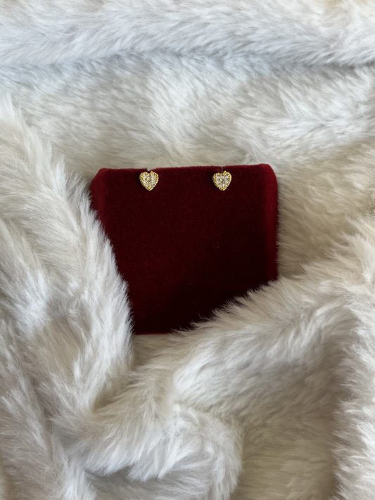 Micro-Pavé Sweetheart Studs