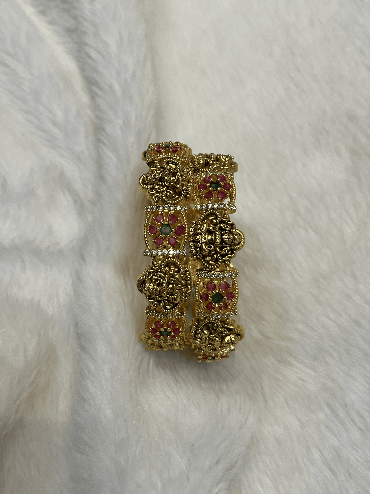 Traditional Goddess Lakshmi Floral Bangles