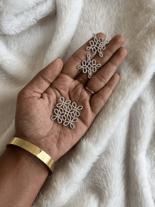 Lattice Bloom Pendent and Earrings