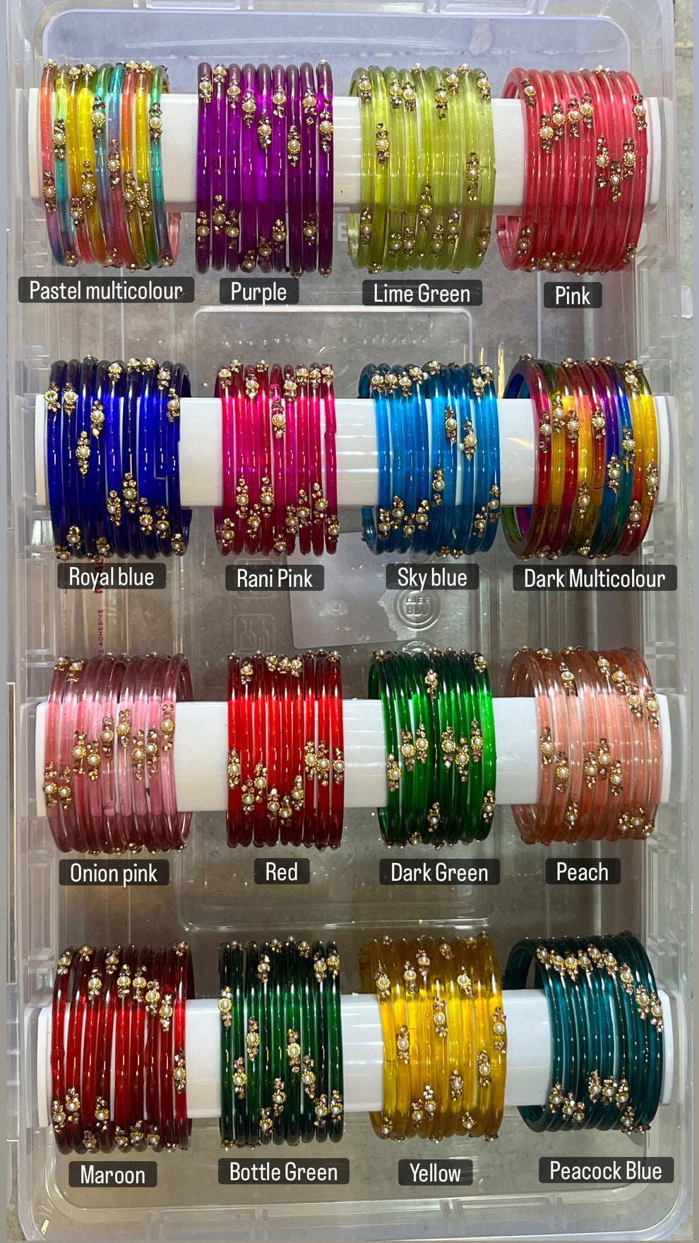 Statement Glassware Kids Twinkle Glass Bangles-Per Dozen – Mothers Banglez